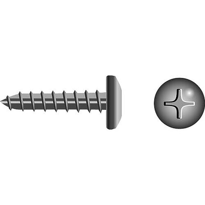 8x5/8" SS Pan Head Screw, 4-0179