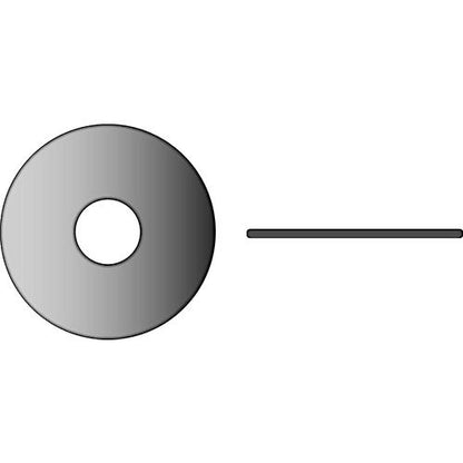 Fender Washer 3/8", Stainless Steel, 4-1863