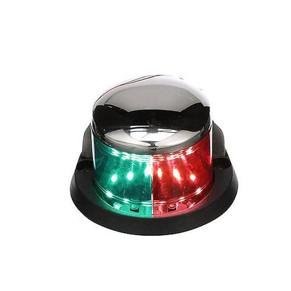 Seachoice LED Bow Light, Marine Navigation, Chrome Bi-Color, 2-Mile Visibility for Sail or Powerboats Under 66 Feet