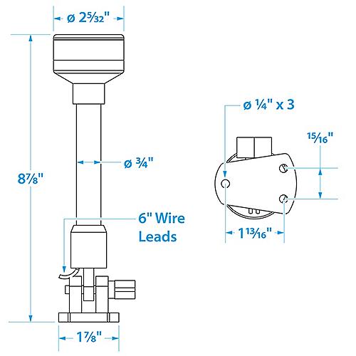 LED Fold Down Light Pole