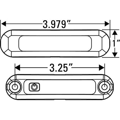Seachoice LED Surface Mount Area Light with On/Off Switch, 316 Stainless Steel, White Light, 220 Lumens