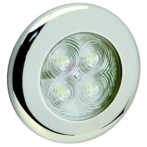 Seachoice LED Courtesy Interior Light Chrome/White Bezel, White LED
