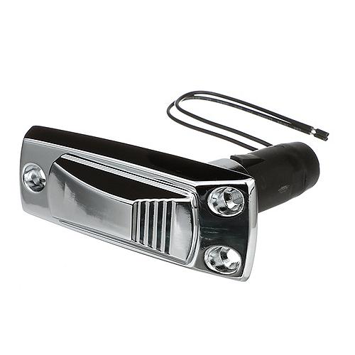 Seachoice All-Round White Light Spare Base, Zamak Die-Cast, Perma-Plate, Chrome Finish