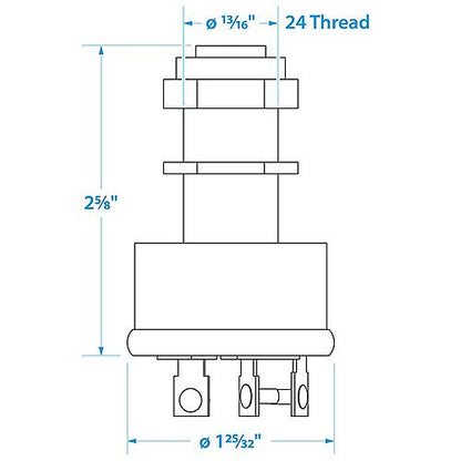 3 Position Heavy Duty Ignition Starter Switch