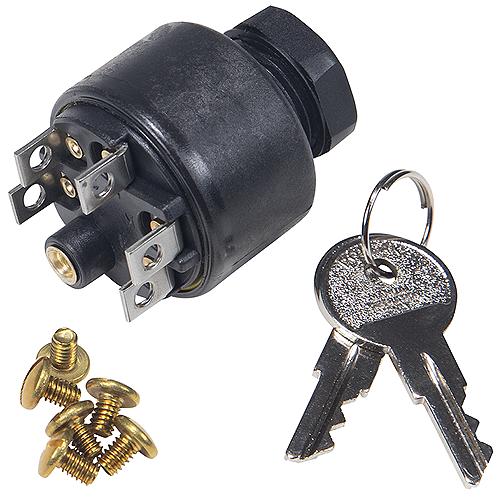 Seachoice Ignition Starter Switch for Johnson/Evinrude, Push to Choke, 3 Position