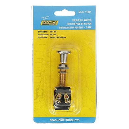 Seachoice Heavy Duty 2-Position Push-Pull Switch, On/Off