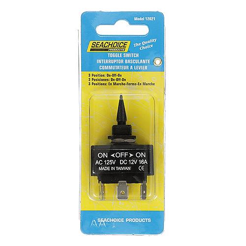 Seachoice 3-Position Toggle Switch, On/Off/On
