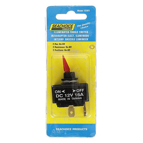 Seachoice 2-Position Illuminated Toggle Switch, On/Off