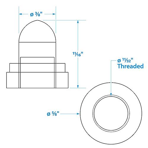 Seachoice Clear Protective Boot for Push to Reset Circuit Breakers, Pack of 2