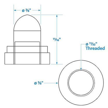 Seachoice Clear Protective Boot for Push to Reset Circuit Breakers, Pack of 2