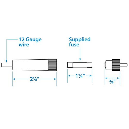 Seachoice in-Line Fuse Holder, 30 Amp Fuse