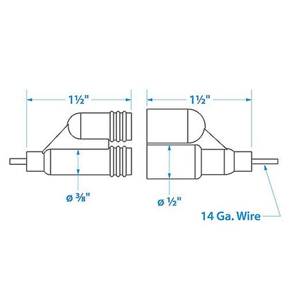 Seachoice In-Line Fuse Holder With Spare, Waterproof, 10 Amp Fuse