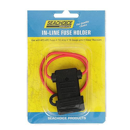 Seachoice In-Line Fuse Holder, Waterproof, 10 Amp Fuse