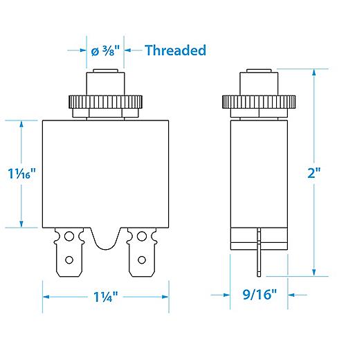 Circuit Breaker Puch Reset 10 Amp
