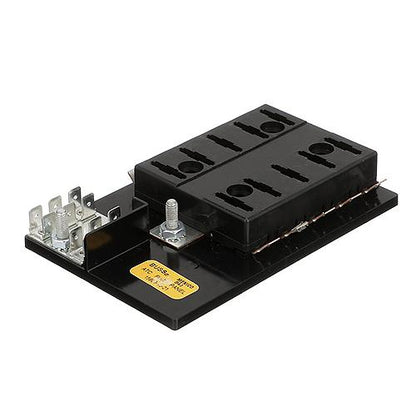Ato/Atc Fuse Seachoice Fuse Block ATO/ATC, 10 Gang Ground Bar 12V Block-10 Gang