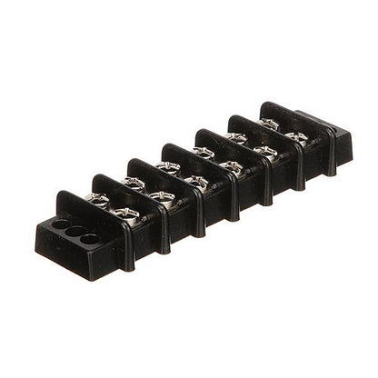 Seachoice Terminal Block, 6-Gang, Nickel Plated Brass Terminals