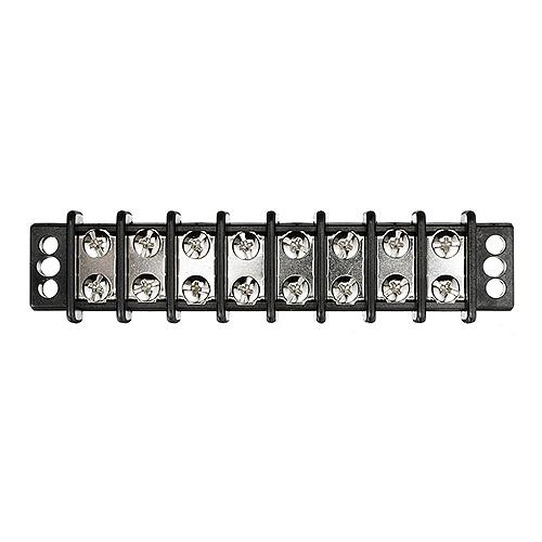 Seachoice Terminal Block, 8-Gang, Brass Clips and Contacts