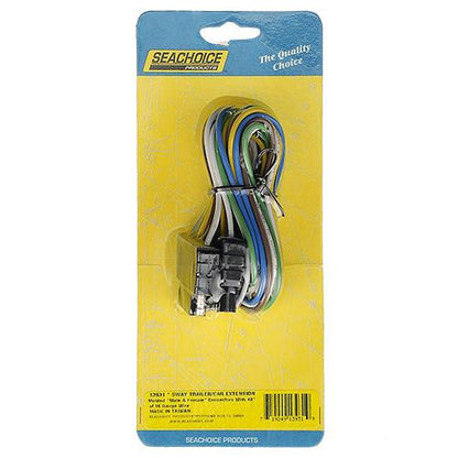 Seachoice Trailer Wire Harness Extension, 5 Pole, Flat, 48 In.