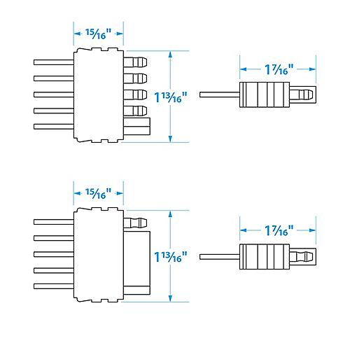 Seachoice Trailer Wire Harness Extension, 5 Pole, Flat, 48 In.