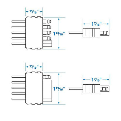 Seachoice Trailer Wire Harness Extension, 5 Pole, Flat, 48 In.