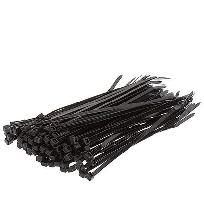 Seachoice Cable Ties, 8 In. Long, 50 Lbs. Max Load, UV Black, Pack of 100