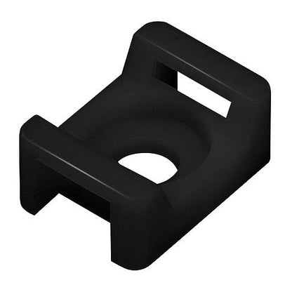 Seachoice 14194 Saddle Mount, Black, #8 Fastener, 10/pk