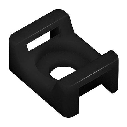 Seachoice 14194 Saddle Mount, Black, #8 Fastener, 10/pk