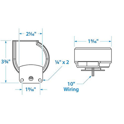 Seachoice Compact Electric Horn w/ Stainless Steel Cover, Single, 105 dB, 8 Amp