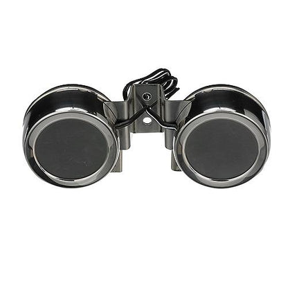 Seachoice Compact Electric Horns, 108 dB, Twin Horns w/ Stainless Steel Covers, 12V DC Power, 8 Amp