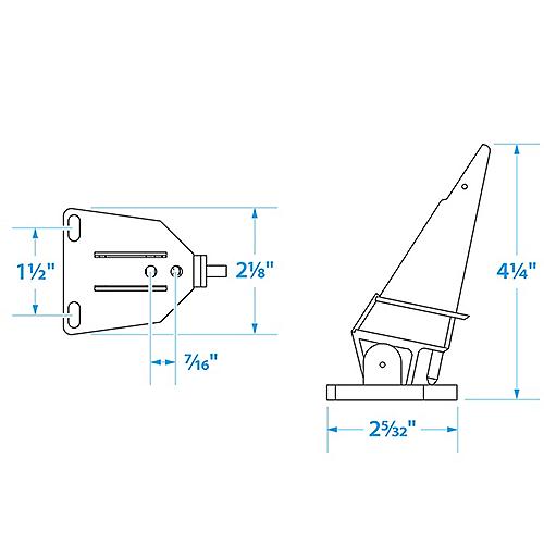 Seachoice Universal Marine Speedometer Pitot Tube, White Finish