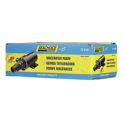 Seachoice 17891 Macerator Pump, 12V DC, 1-1/2 In. NPTF Inlet, 1 In. Outlet