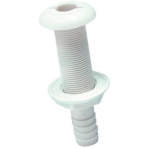 Seachoice Polypropylene Extra Long Thru-Hull Connector for 3/4 in. ID Hose, White