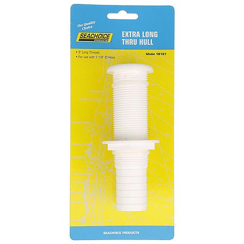 X Long Thruhull 1-1/8 Wht Plas
