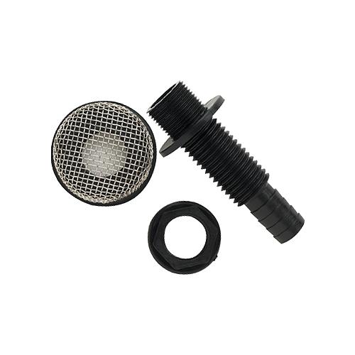 Seachoice Thru-Hull Strainer Mount With Aerator Screen, Fits 3/4 In. Hose