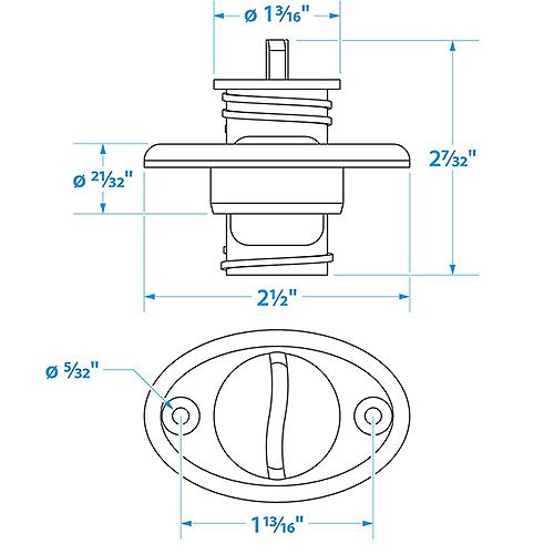 SS Garboard Drain Plug