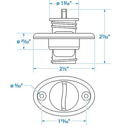 SS Garboard Drain Plug