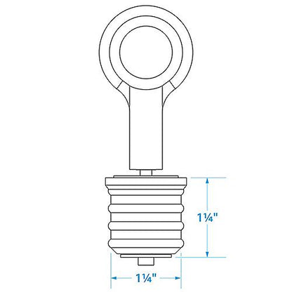 Drain Plug 1-1/4 Snap Brass