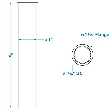 Seachoice Drain Tube 1 X 6