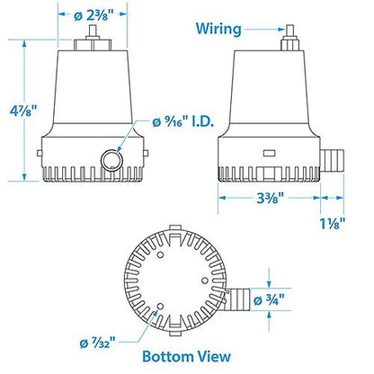 Seachoice 600gph Bilge Pump 19271