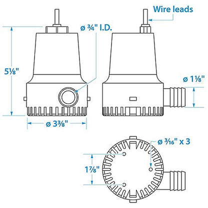 Seachoice 19281 Bilge Pump Gen 1 1000gph
