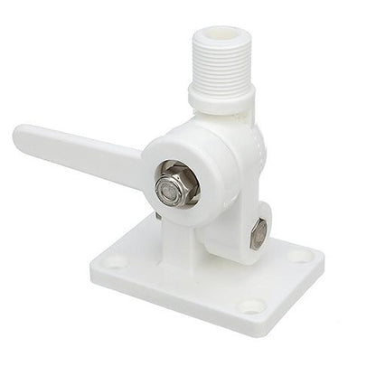 Seachoice 19501 4-Way Nylon Antenna Ratchet Mounting Kit, White Finish