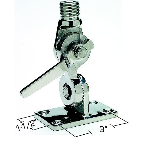 Seachoice 19531 Antenna Ratchet Mount Stainless Steel