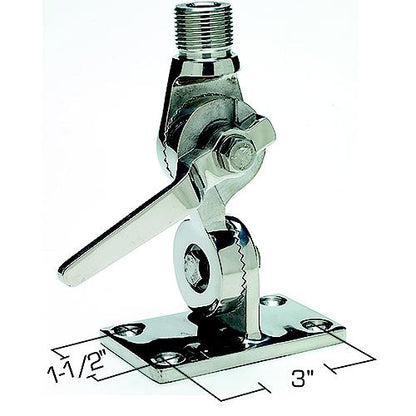 Seachoice 19531 Antenna Ratchet Mount Stainless Steel