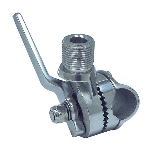 Seachoice 19541 Antenna Rail Ratchet Mount With Heavy-Duty Handle, 316 Stainless Steel
