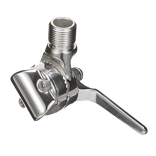 Seachoice 19541 Antenna Rail Ratchet Mount With Heavy-Duty Handle, 316 Stainless Steel
