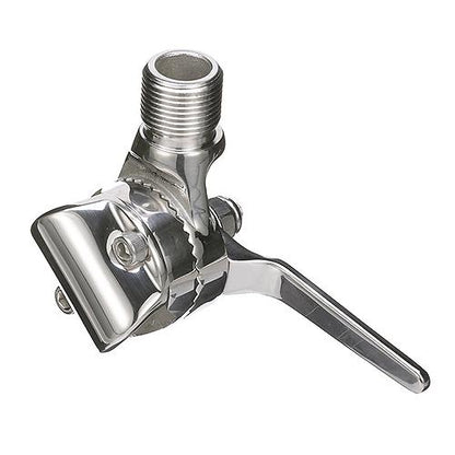Seachoice 19541 Antenna Rail Ratchet Mount With Heavy-Duty Handle, 316 Stainless Steel
