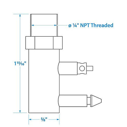Economy Fuel Conn Omc 1/4 Np