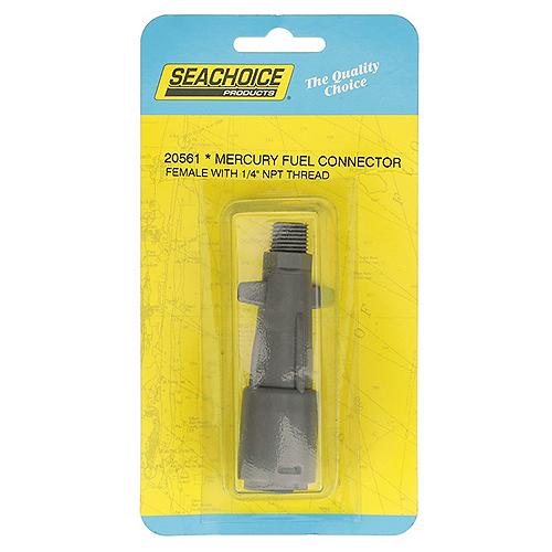 Seachoice Deluxe Fuel Connector for Mercury, Female, 1/4 in. NPT
