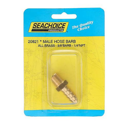 Seachoice Male Hose Barb, 3/8 In. With 1/4 In. Thread
