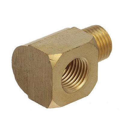 Seachoice Fuel Tank Elbow 1/4 In. NPT Male X 1/4 In. NPT Female, Brass, 20831